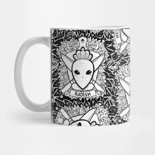 Radish/Carrot and Knife Coat of Arms Mug